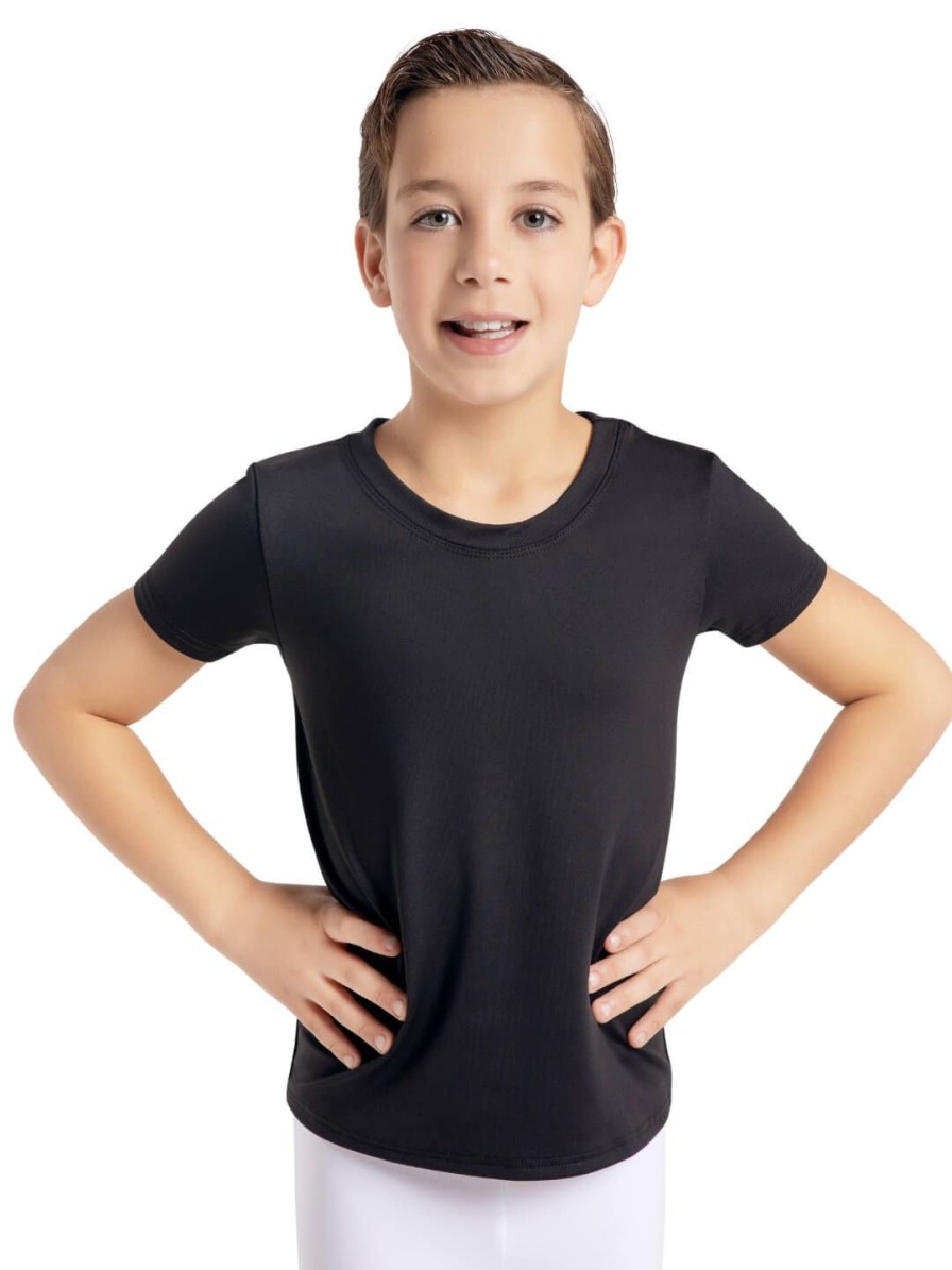 Women Capezio T-Shirts | Studio Collection Crew Neck Tee - Boys