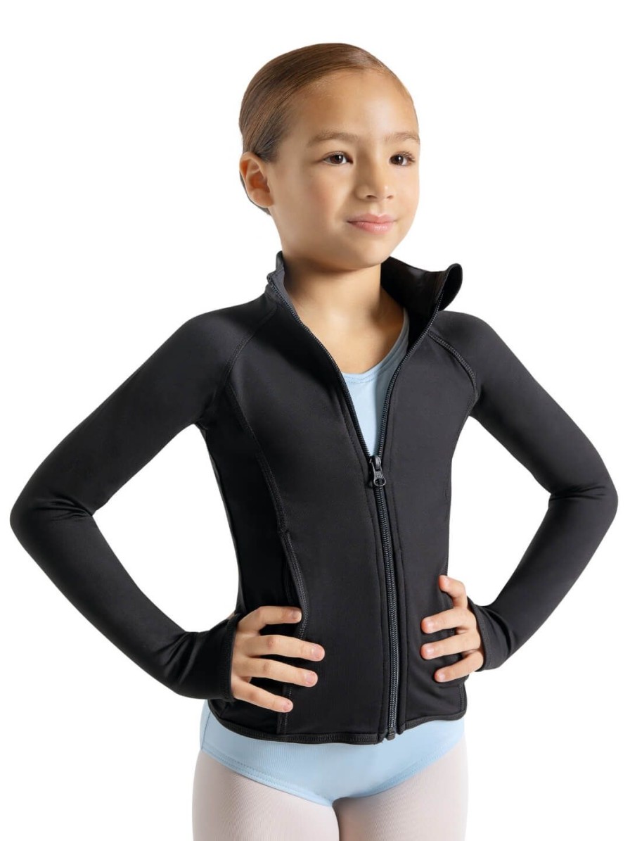 Women Capezio Studio Collection | Studio Collection Jacket - Child Black