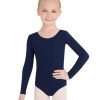 Men Capezio Leotards | Long Sleeve Leotard - Girls