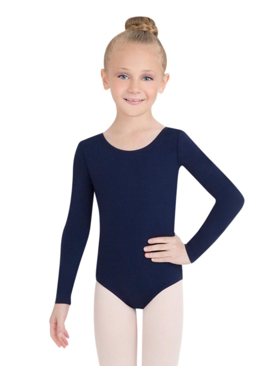 Men Capezio Leotards | Long Sleeve Leotard - Girls