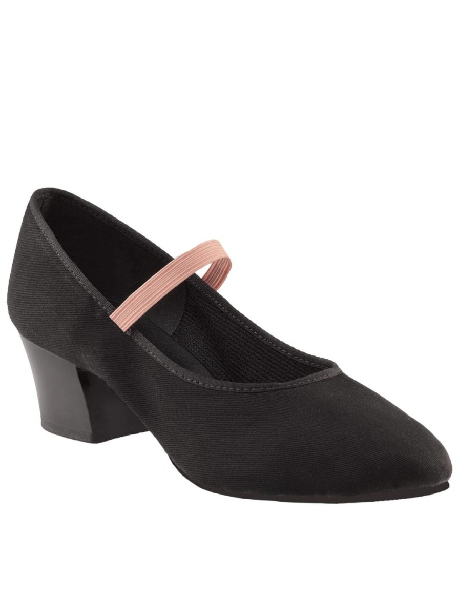 Women Capezio Character | Academy Character Shoe W/ 1 " Heel Black