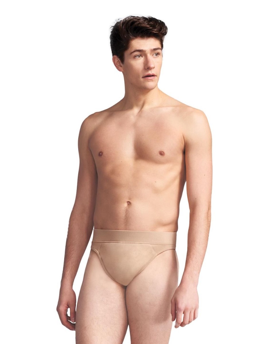 Women Capezio Foundations | Padded Thong Dance Belt Nude