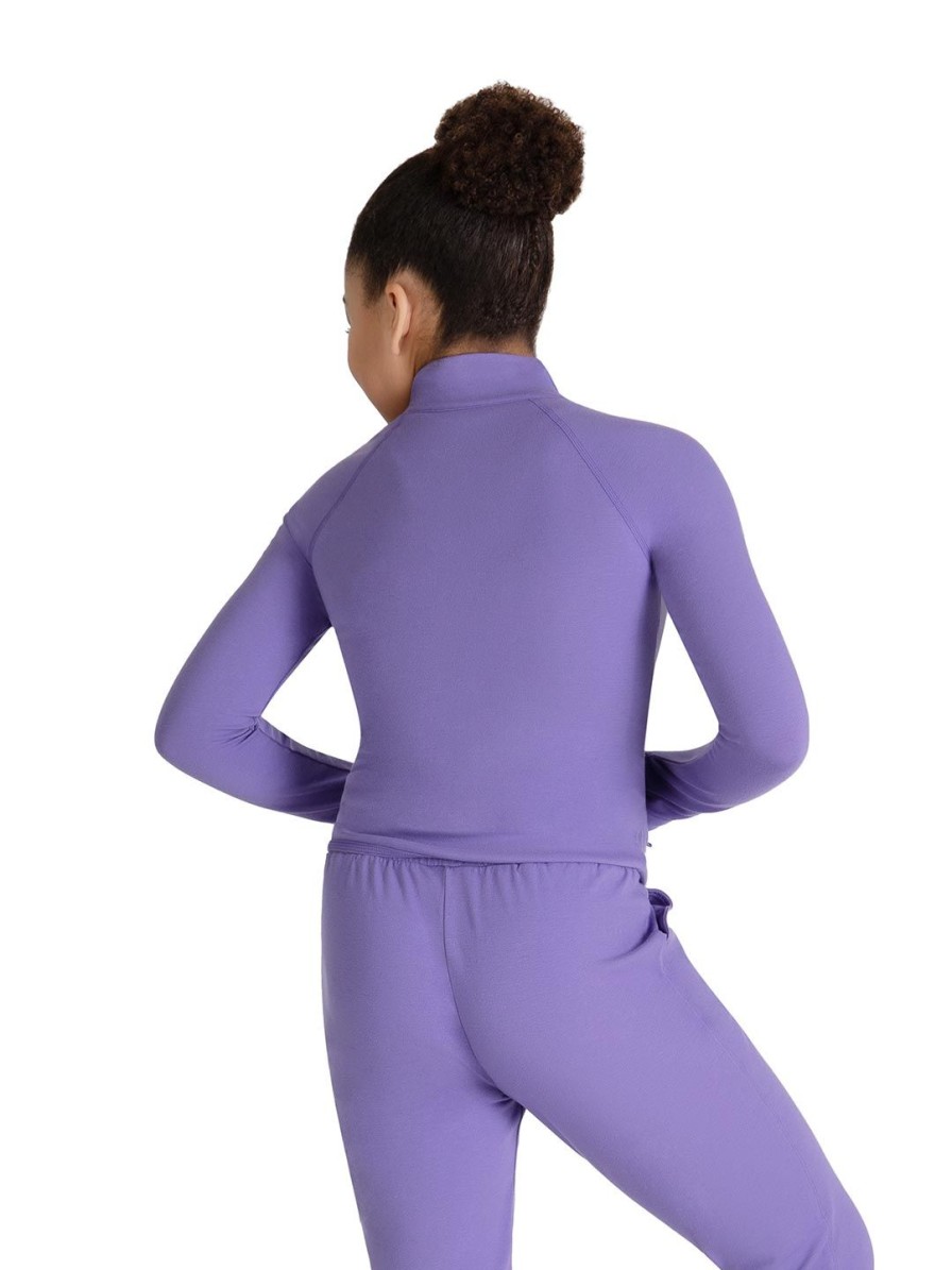 Women Capezio Studio Collection | Studio Collection Jacket - Child Gray