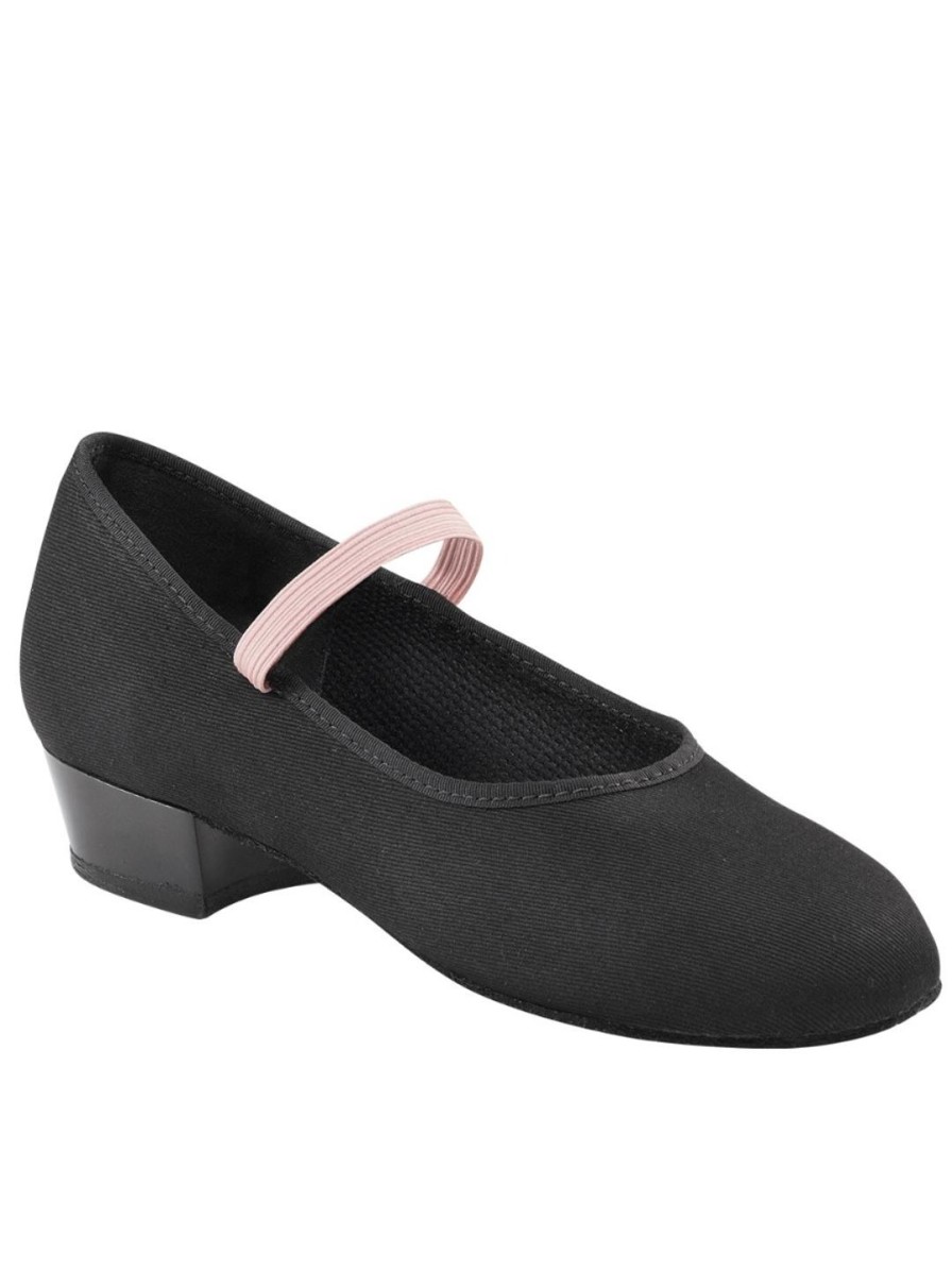 Women Capezio Character | Academy Character Shoe W/ " Heel Black