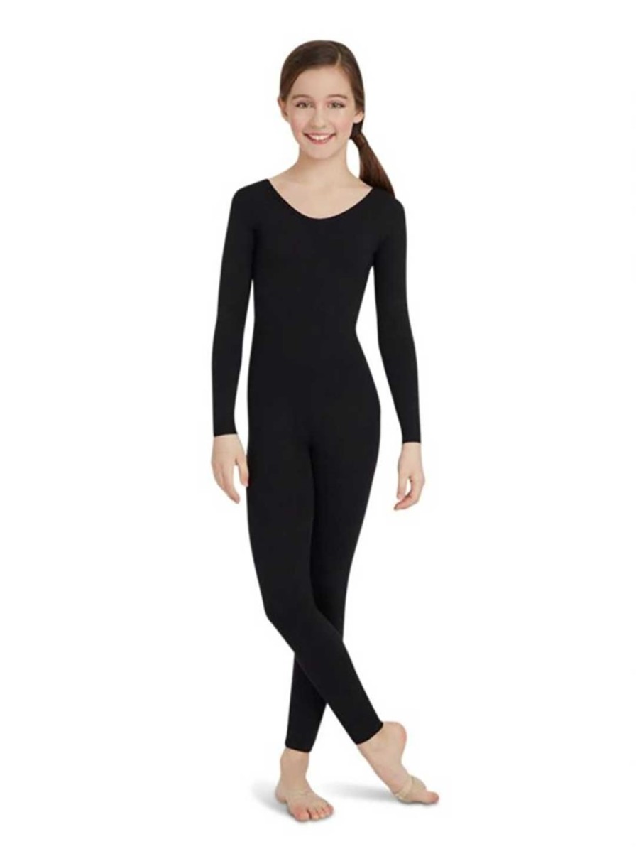 Men Capezio Unitards | Long Sleeve Unitard - Girls