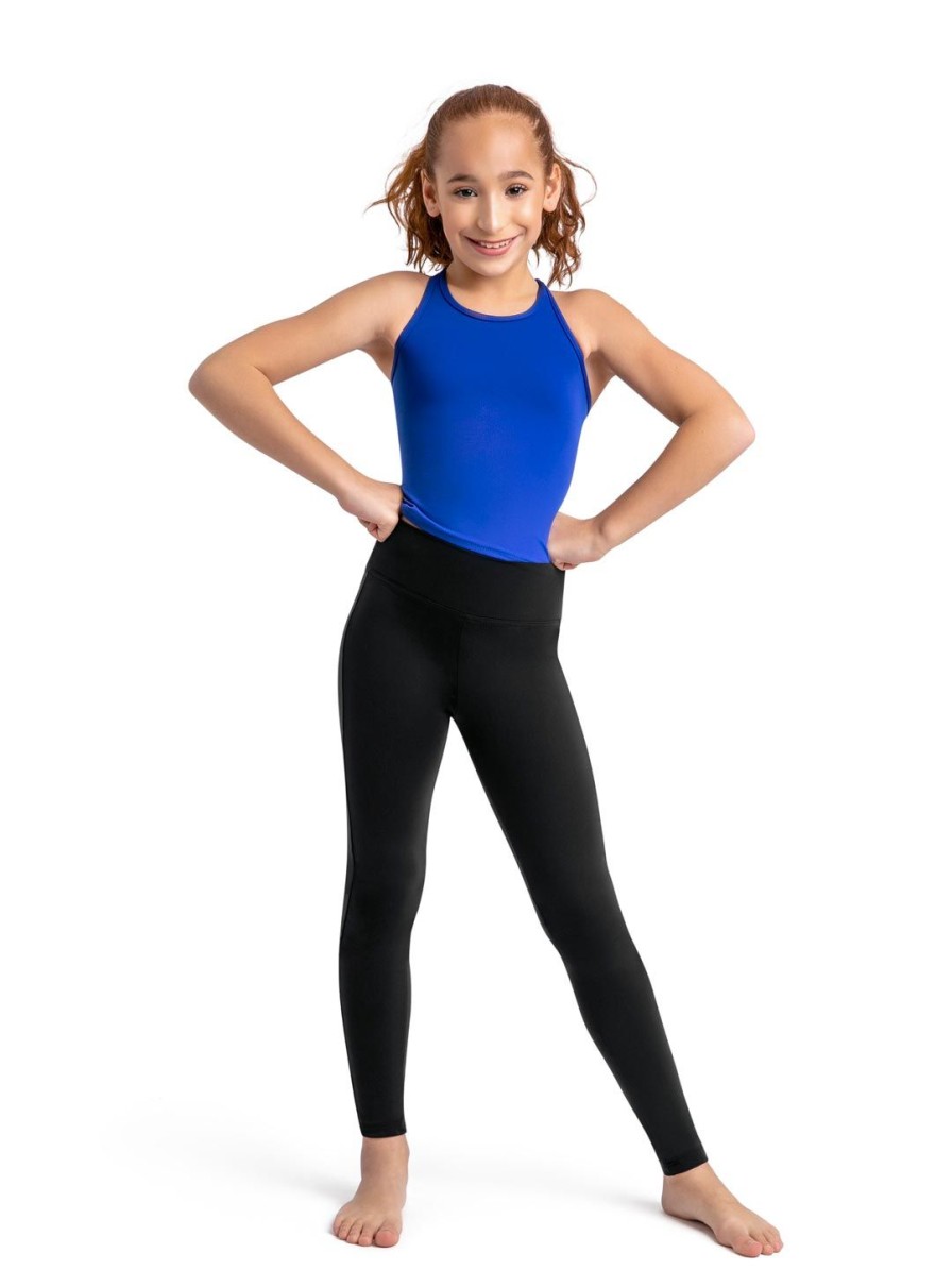 Men Capezio Bottoms | Active Legging - Girls Black