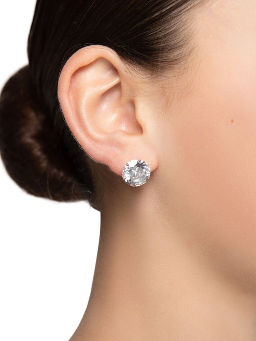 Accessories Capezio | Performance Earrings - 12Mm Clear