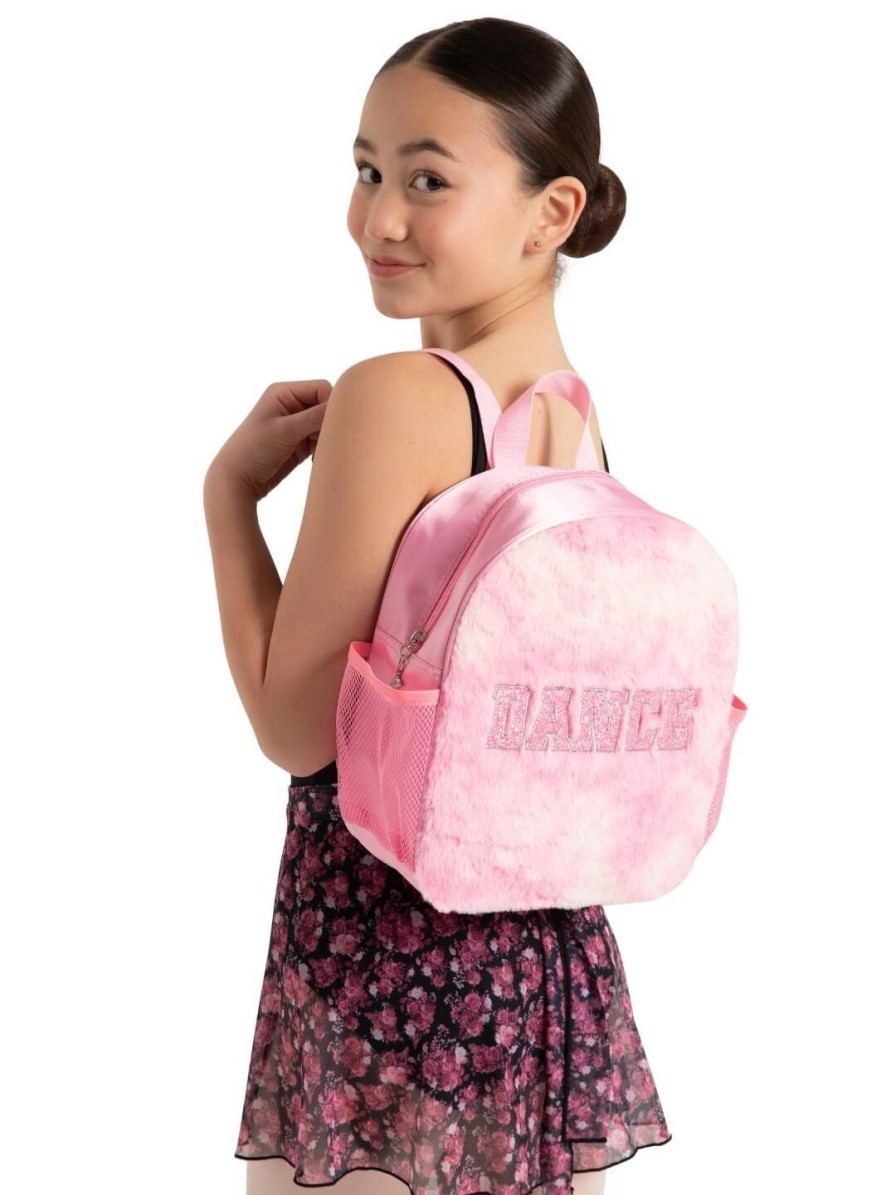 Accessories Capezio | Faux Fur Dance Backpack Pink