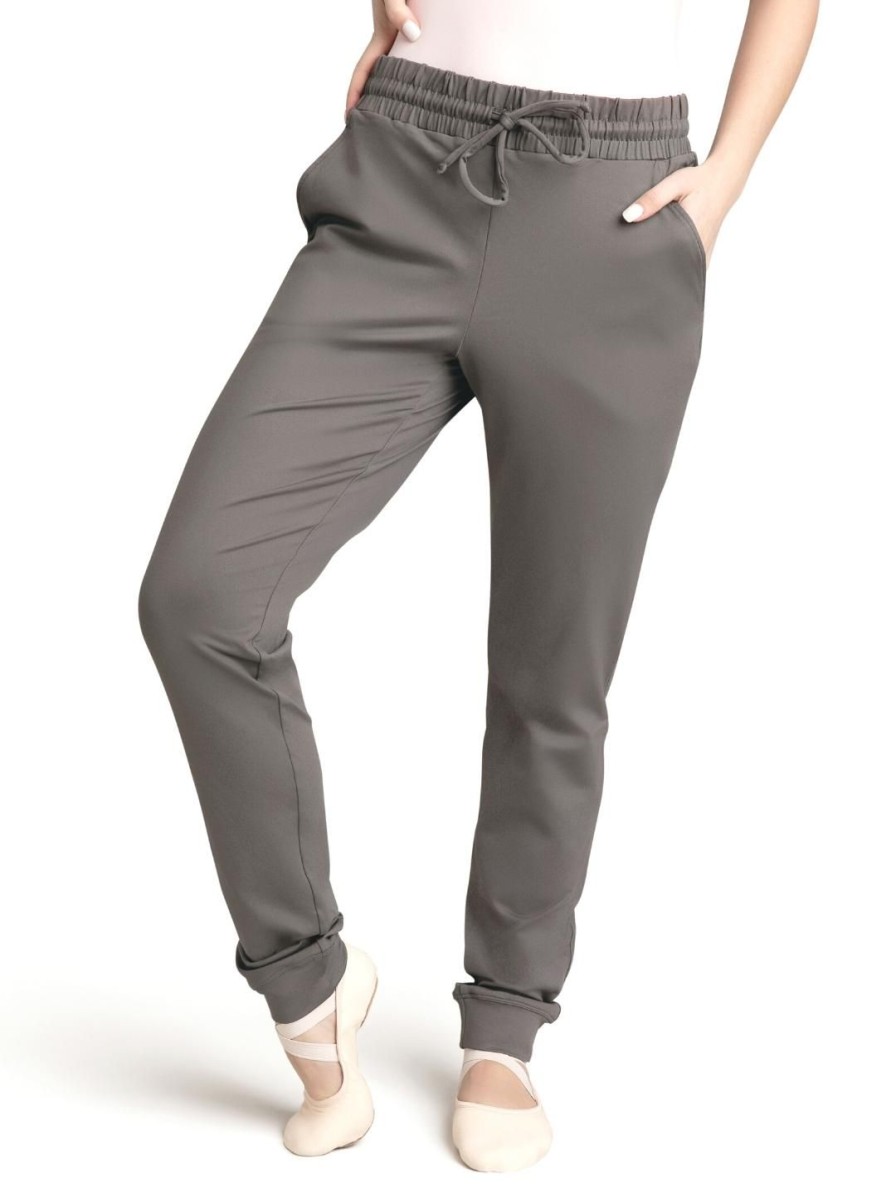 Women Capezio Bottoms | Studio Collection Pant Gray