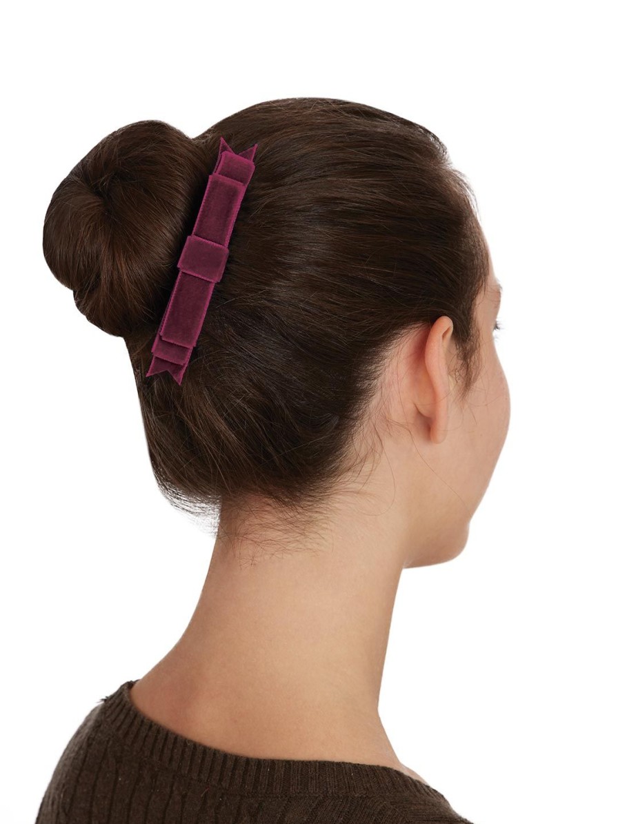 Accessories Capezio | Mimy Velvet Bow Straight