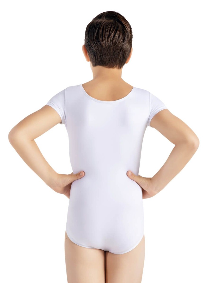 Women Capezio Leotards | Studio Collection Short Sleeve Leotard - Boys