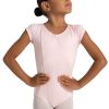 Men Capezio Leotards | Studio Collection Dual Pinch Cap Sleeve Leotard With Princess Seams - Girls