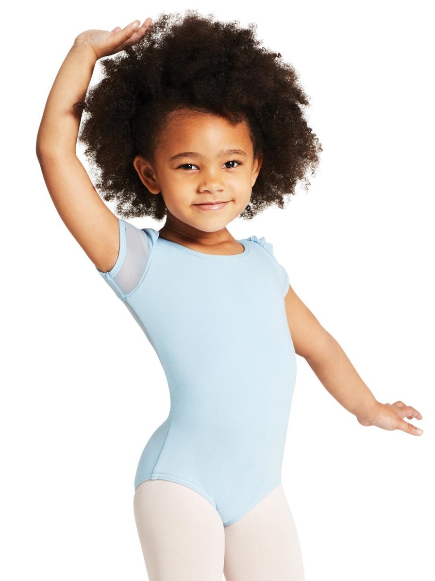 Men Capezio Leotards | Puff Sleeve Keyhole Back Leotard - Girls