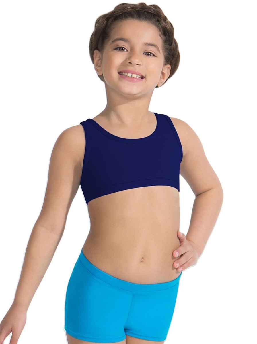 Men Capezio Tops | Racerback Bra Top - Girls Navy