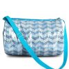 Accessories Capezio | Chevron Barrel Bag Light Blue Sequin