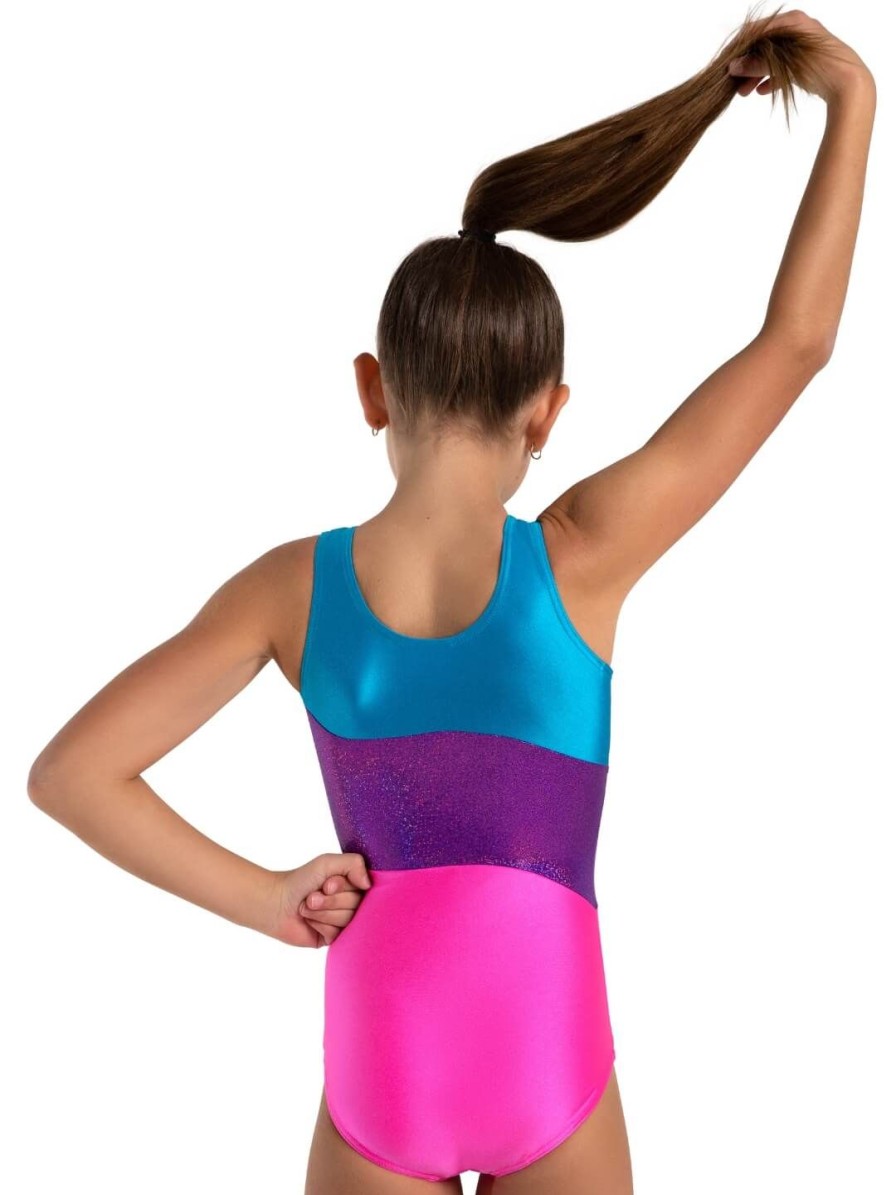 Men Capezio Leotards | Level Up 3 Panel Tank Leotard - Girls Multi