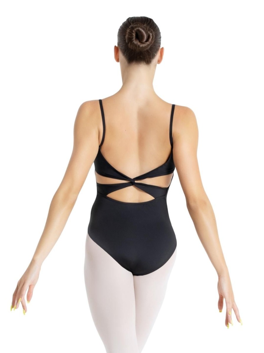 Women Capezio Leotards | Camisole Leotard W/ Twist Back Black