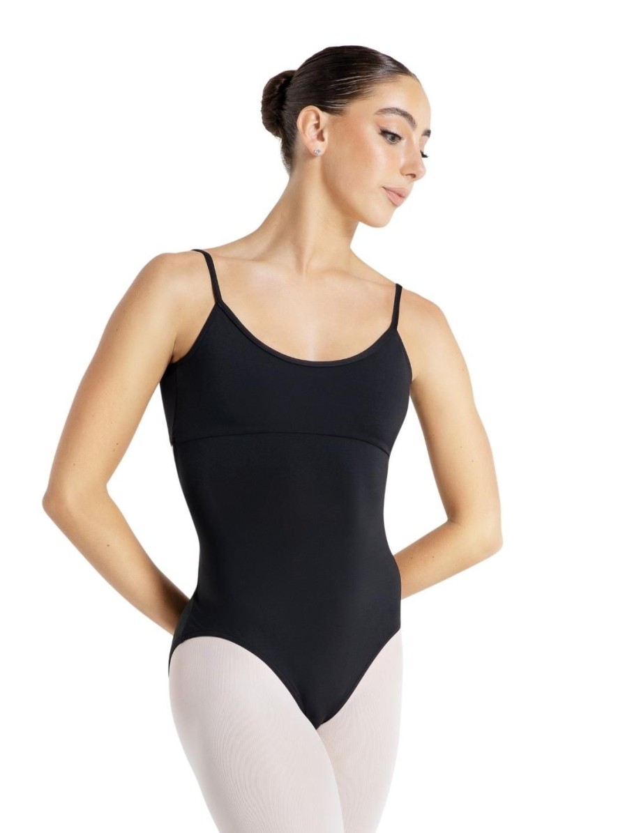 Women Capezio Leotards | Camisole Leotard W/ Twist Back Black