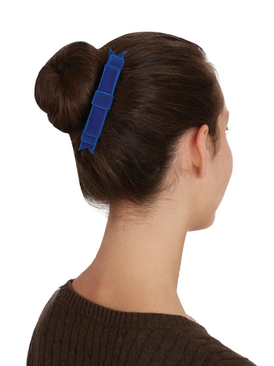 Accessories Capezio | Mimy Velvet Bow W/ Comb