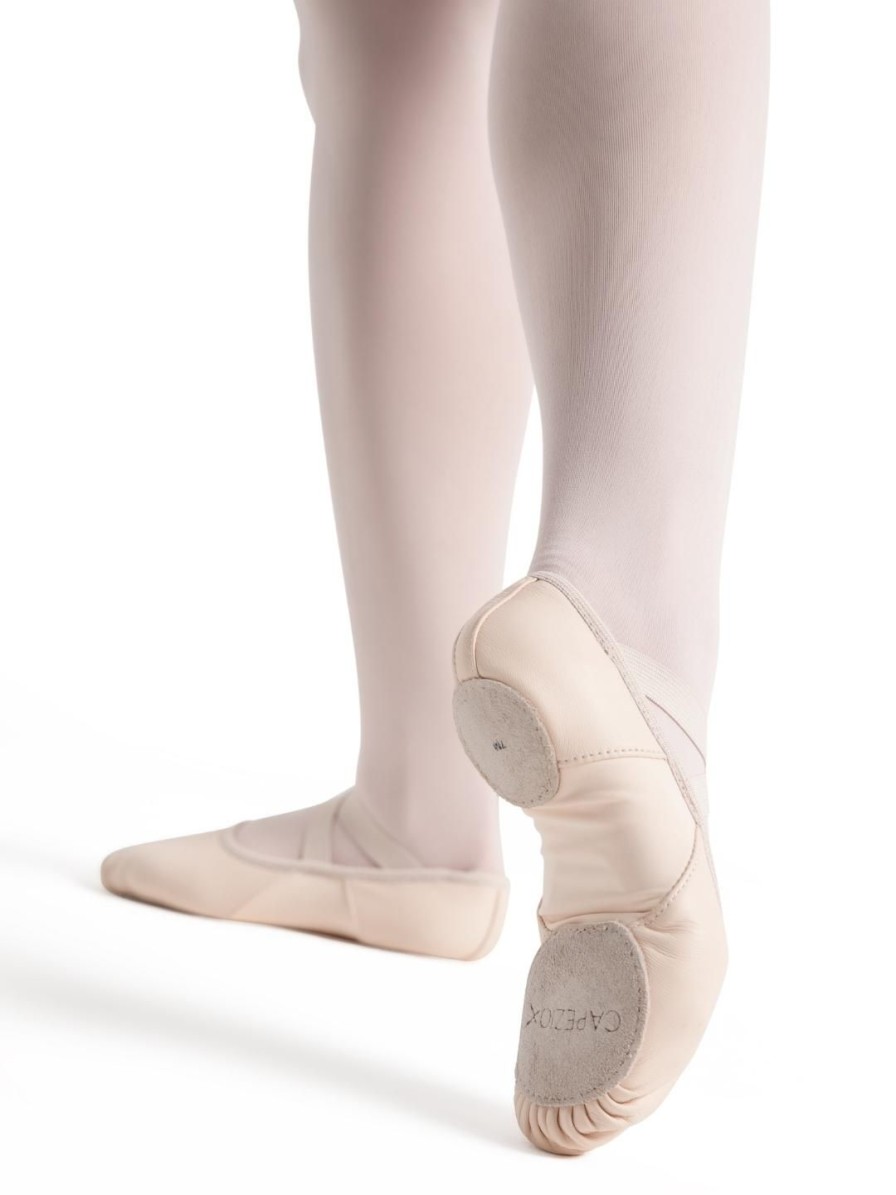 Men Capezio Ballet | Hanami Leather Ballet Shoe - Child Light Pink